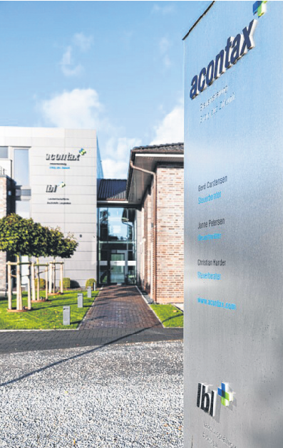 Erfolg plus Zukunft: Vom Firmenstandort in Langenhorn aus engagiert sich das Team von acontax.