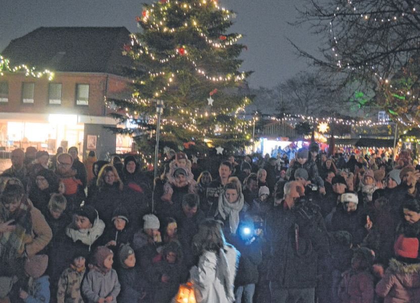 Stimmungsvolle Atmosphäre auf dem Niebüller Weihnachtsmarkt.