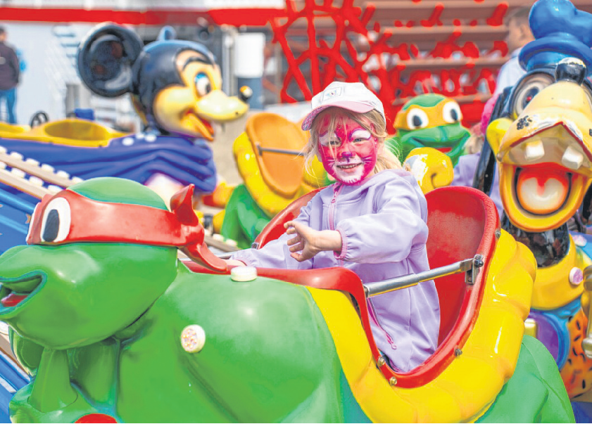 Für viel Spaß ist auch für die Kinder gesorgt.