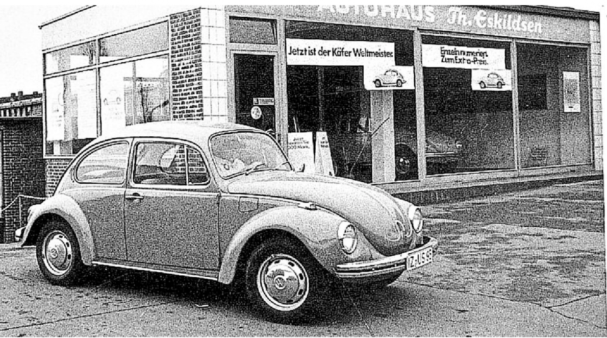 1962 wurde die Werkstatt in der Edendorfer Straße eröffnet. Foto: Autohaus Eskildsen