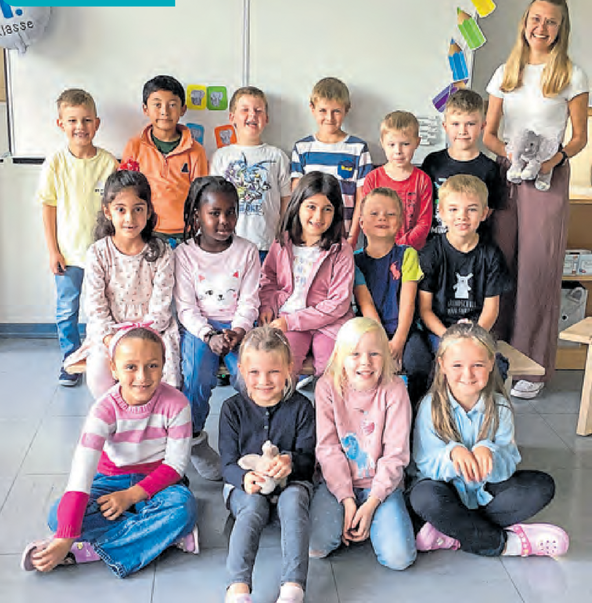 Klasse 1c, Klassenlehrerin Fr. Emily Steinhauer