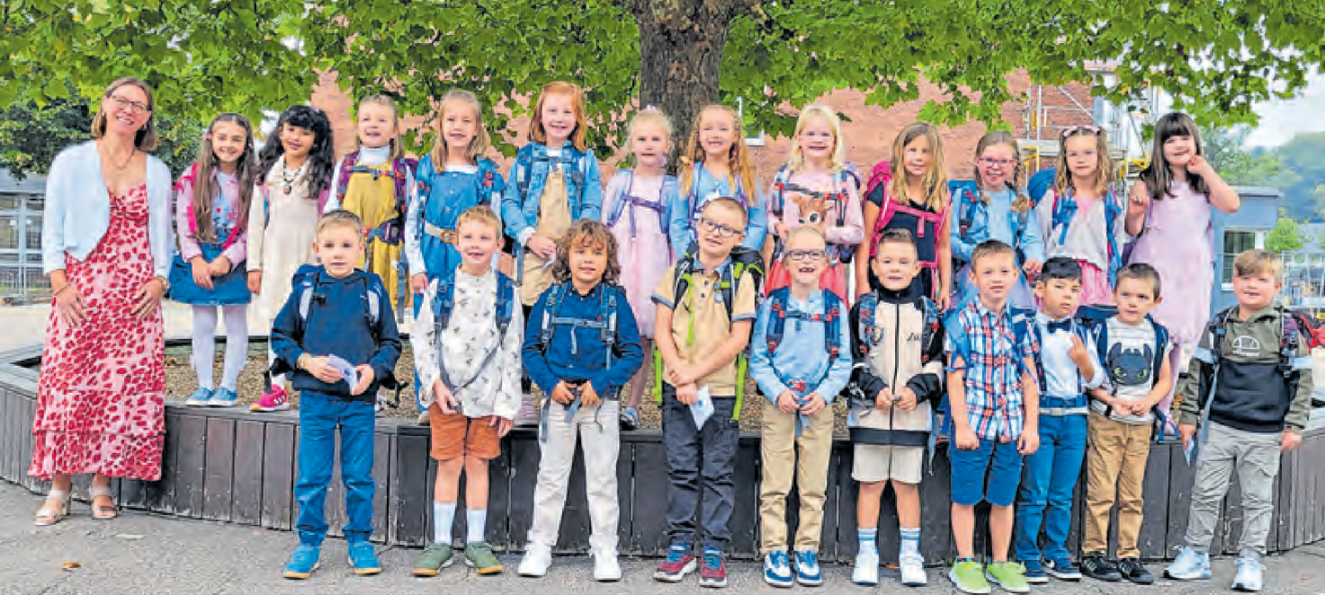 Klasse 1a, Klassenlehrerin Fr. Sonja Kabel