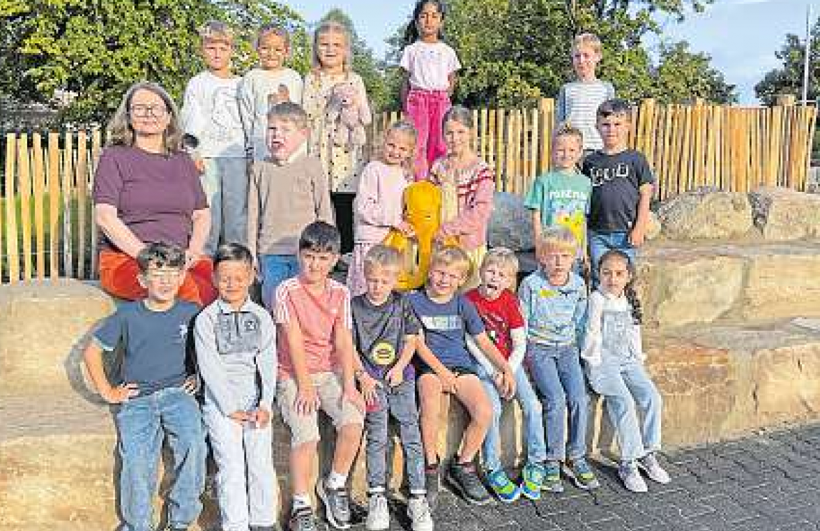 Die Klasse 1a mit Klassenlehrerin Vanessa Krause. Fotos (6): Grundschule Wentorf/hfr