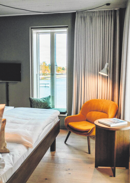 Ein Ort, um die Seele baumeln zu lassen: Charmante Zimmer, neu und historisch zugleich, mit Blick auf die Schlei.