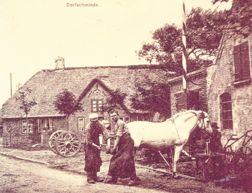 Die Alte Schmiede im Jahre 1904.