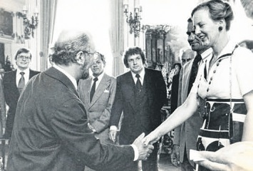 Chefredakteur Helmut Sethe traf 1978 die dänische Königin Margrethe. Foto: Privat
