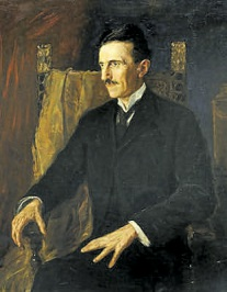 Portrait Nikola Tesla „Blue Portrait“
