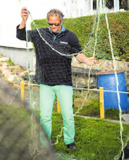 Viele seiner Netze hat Matthias Nanz schon vor Jahren verschenkt oder verkauft. FOTO: BENJAMIN NOLTE