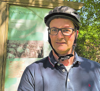 Der Autor Frank Höfer hat den Ochsenweg mit einem E-Bike ausprobiert.