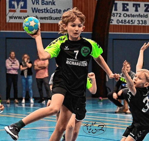 Die Jugend wird in der Handballsparte gefördert.