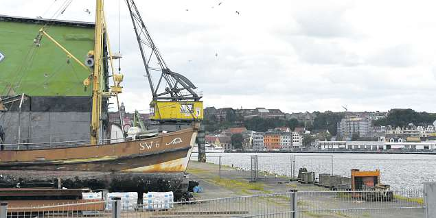 Das Hafengebiet am Harniskai in Flensburg: Hier ist ein neuer Stadtteil geplant. FOTO: OVE JENSEN