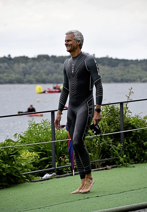 Anfang Juni war Thorsten Schröder beim Rosenstadt-Triathlon in Eutin am Start. Foto: Markus Till