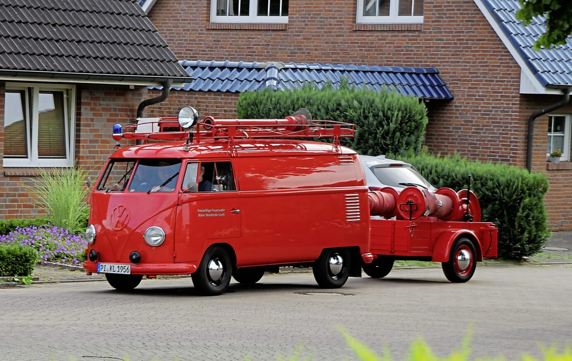 Der VW Bulli war das erste motorisierte Fahrzeug der Wehr.