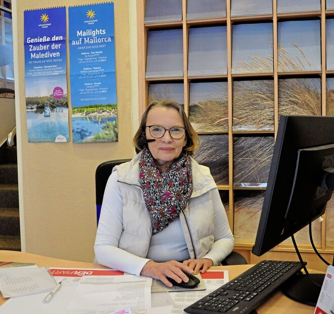 Mitarbeiterin Sabine Schmidt ist Expertin für Kreuzfahrten, Städtereise und das Mittelmeer als Destination.