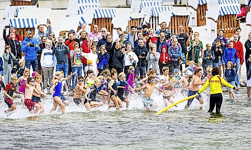 Mit Eifer bei der Sache: die Triathlon-Kids. Foto: OstseeMan