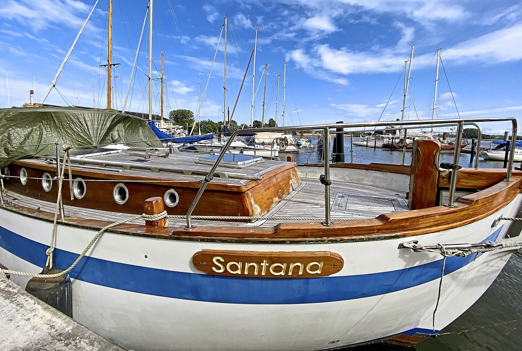 Bootshafen in Arnis: Die maritime Idylle, die ständige Nähe des Wassers, haben es Olaf Wegermann angetan.