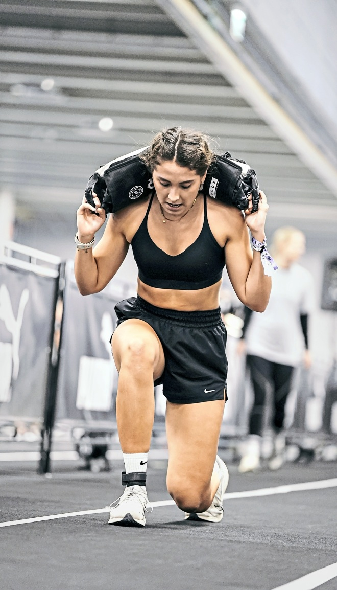 Melly Garzon bei ihren ersten Hyrox-Race in Stockholm. Foto: HYROX