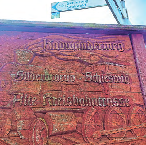 Start für beide Touren ist in Süderbrarup gegenüber dem Bahnhof.