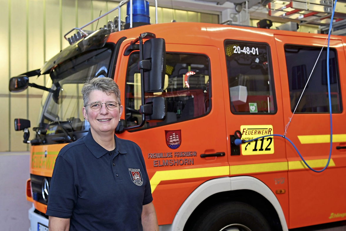 Britta Stender ist Wehrführerin in Elmshorn. Foto: Michael Bunk
