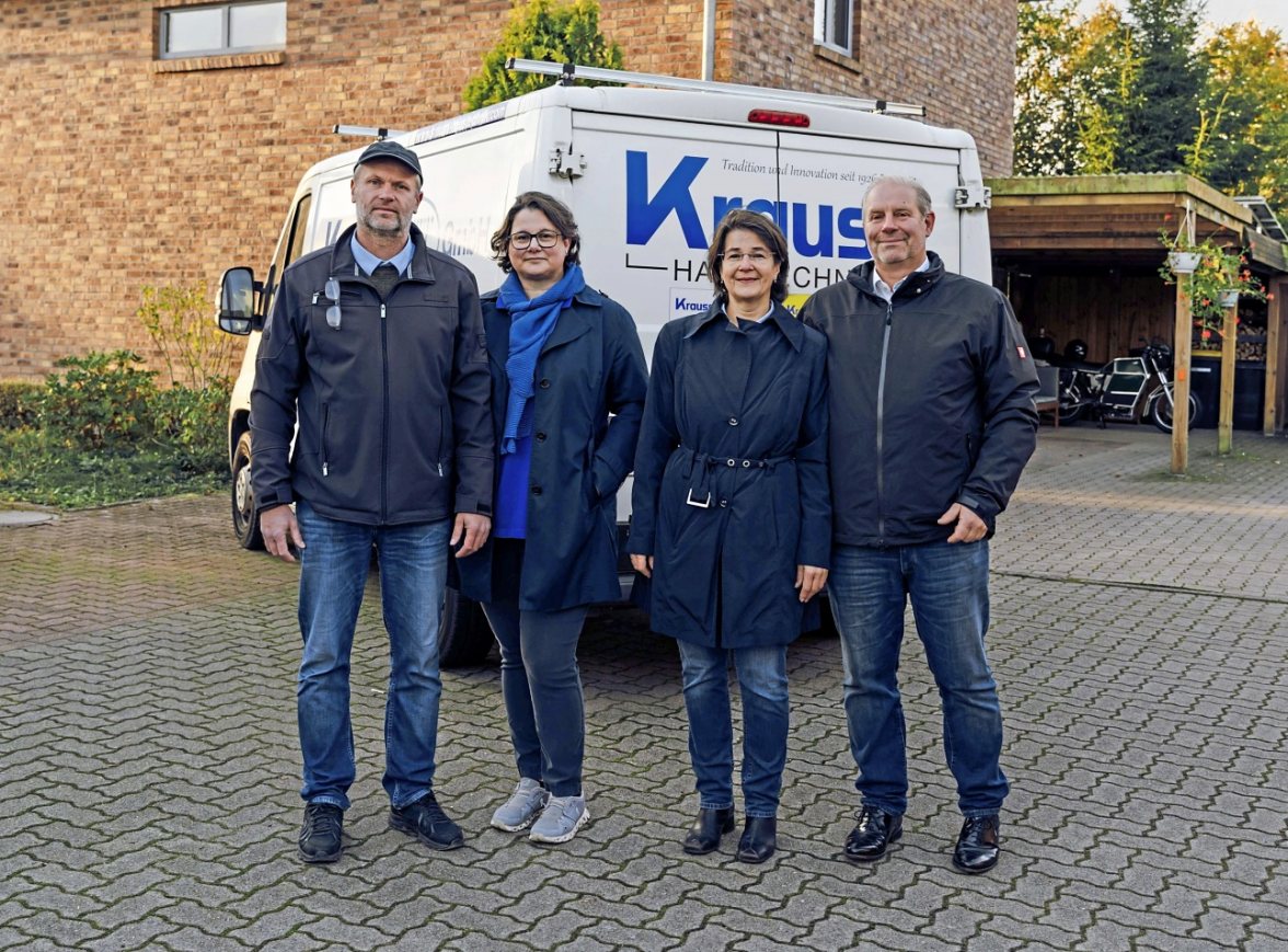 Oliver und Julia Krauß (links) sowie Susann und Ralf Krohn leiten das Familienunternehmen in vierter Generation.