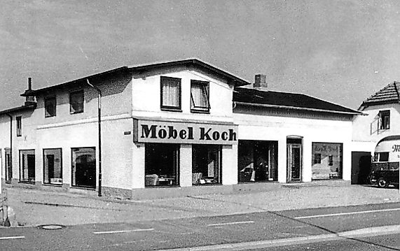 Hier begann die Geschichte von Möbellager Koch.