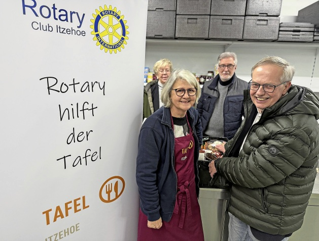 Auf Spenden wie die vom Rotary Club ist die Tafel angewiesen.