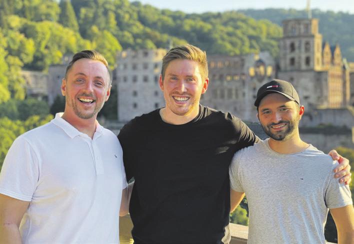 Thomas Röser, Linus Pfeil und Fabian Baumann sind beste Freunde und Gründer von Cozy Heaven aus Heidelberg.
