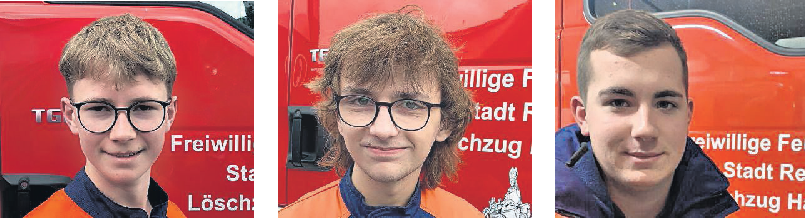 Oskar Hengstermann, Leo Koch und Julian Hegmann.