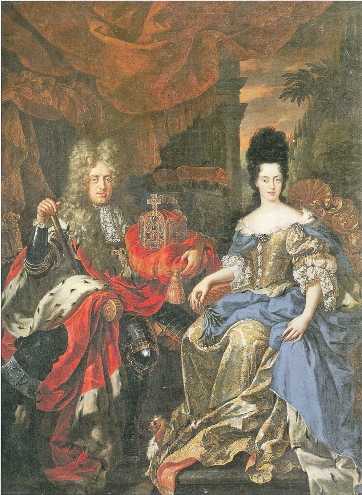 „Der Kurfürst Johann Wilhelm von Pfalz-Neuburg und die Kurfürstin Anna Maria Luisa de' Medici“ - Ölgemälde (1708) von Jan Frans van Douven. FOTO: EPD