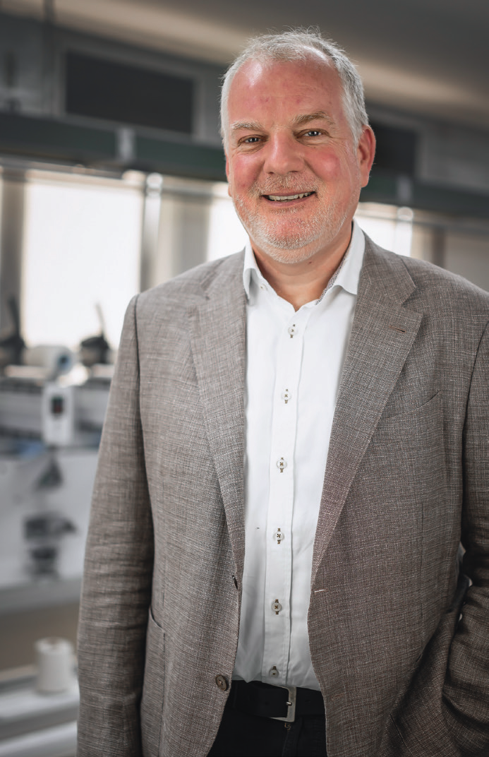 Gebr. Otto, Edelweiss Jersey und Textilveredlung Keller sind die „Lokalstoffmacher“. Andreas Merkel Fotos: Ralph Koch/ Gebr. Otto - Edelweiss Jersey - Textilveredlung Keller