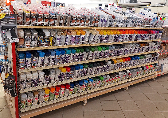... und eine nuancengenau mischbare Palette an Farben. HF