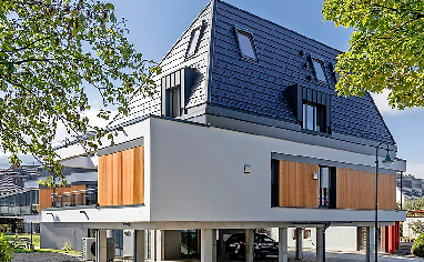 Mehrgeschossiges Bauen oder Aufstockung mit Holz FOTO: HOLZHAUS BONNDORF