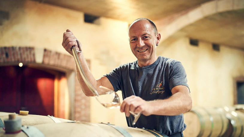 Experte beim Weinmachen: Wolfgang Schupp, Kellermeister der WG Oberbergen  FOTO: WG OBERBERGEN