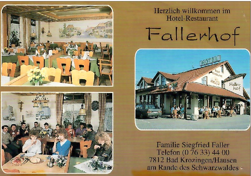 Eine Postkarte aus dem Jahr 1963 dokumentiert die Anfänge des Fallerhofs. FOTO: FALLERHOF