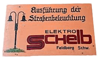 Der Betrieb sorgte früh für sichere Beleuchtung.