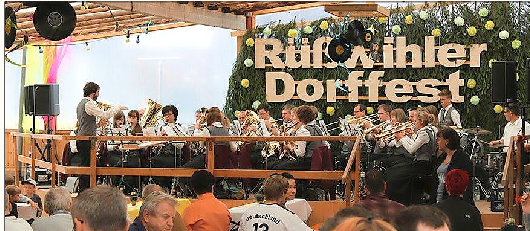 Musik spielt beim Dorffest eine große Rolle