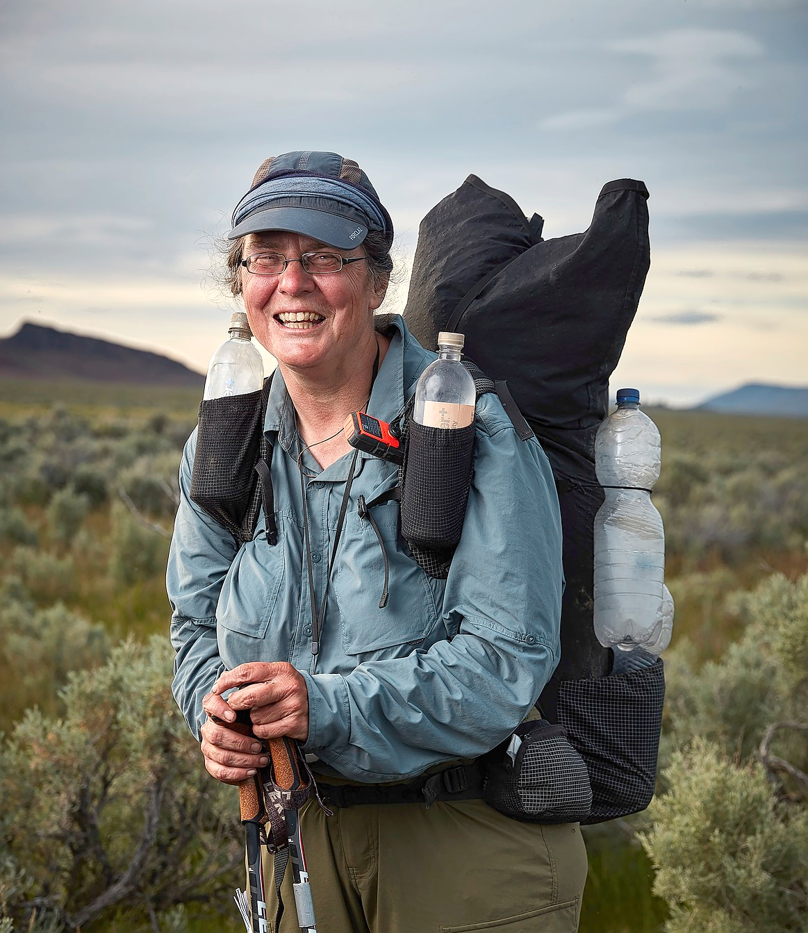 Christine Thürmer, die meistgewanderte Frau der Welt FOTO: ANDREW BURNS