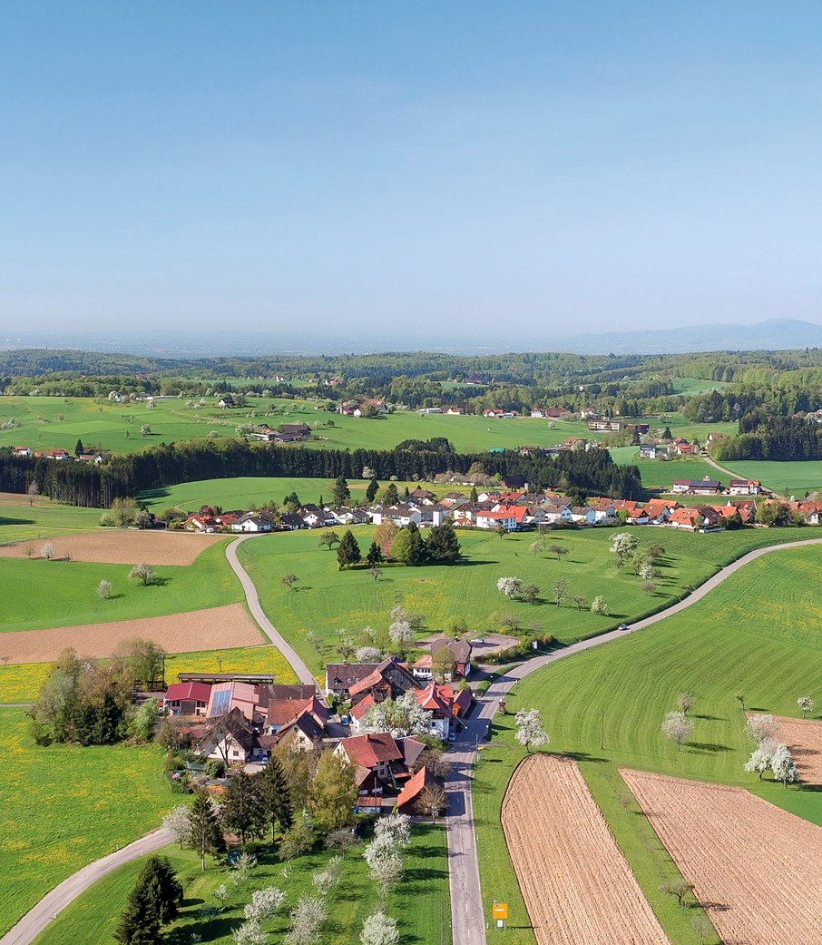 Ortsansichten: Von jeher ist der Freiämter Ortsteil Mußbach - in der Quelle aus 1024 als „Muosbach“ betitelt - idyllisch gelegen und darf nun ein großes Jubiläum begehen.