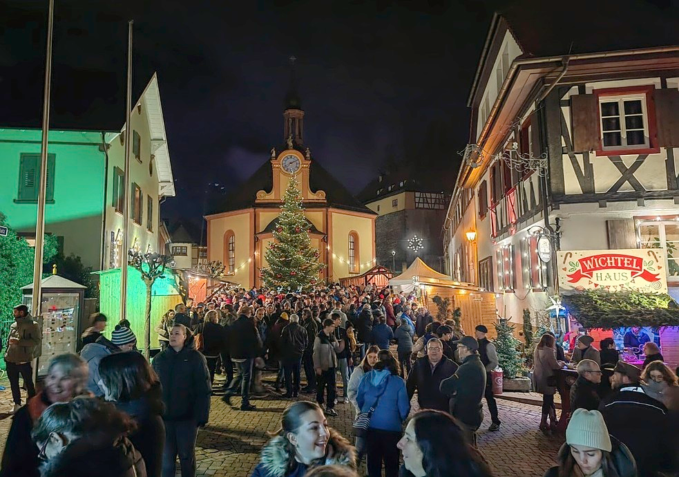 Der Weihnachtsmarkt in Mahlberg lockt traditionell viele Besucher an.