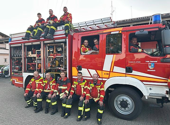 Die Kameraden der Rickenbacher Wehr freuen sich auf das Festwochenende.