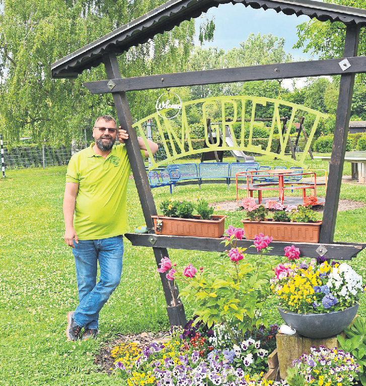 Freut sich über das lebhafte Vereinsleben: Sven Scheider, Vorsitzender des Siedler-und Kleingärtnervereins Altbach.