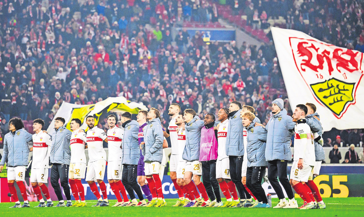 Die Mannschaft des VfB Stuttgart hat sich durch den eng getakteten Spielplan der vergangenen Wochen regelrecht durchgebissen und Erfolge gefeiert. Zum Jahresabschluss sind die Stuttgarter gegen Aufsteiger St. Pauli gefordert. Foto: dpa