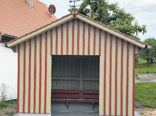 Der „,Infopoint“ in Berndorf. Fotos: Markt Lehrberg