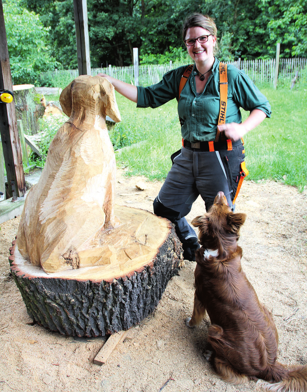 Foto: privat Holzbildhauerin Anna-Mareike Butzer lädt am Kirchweih-Sonntag von 11-17 Uhr ein zum Tag der offenen Werkstatt in der Bergstraße 6, Geslau. Entdecken Sie Holzbildhauerkunst von figürlich - skulptural bis zu Rekonstruktion von Bauteilen sowie schöne & nützliche Dinge aus heimischen Hölzern.
