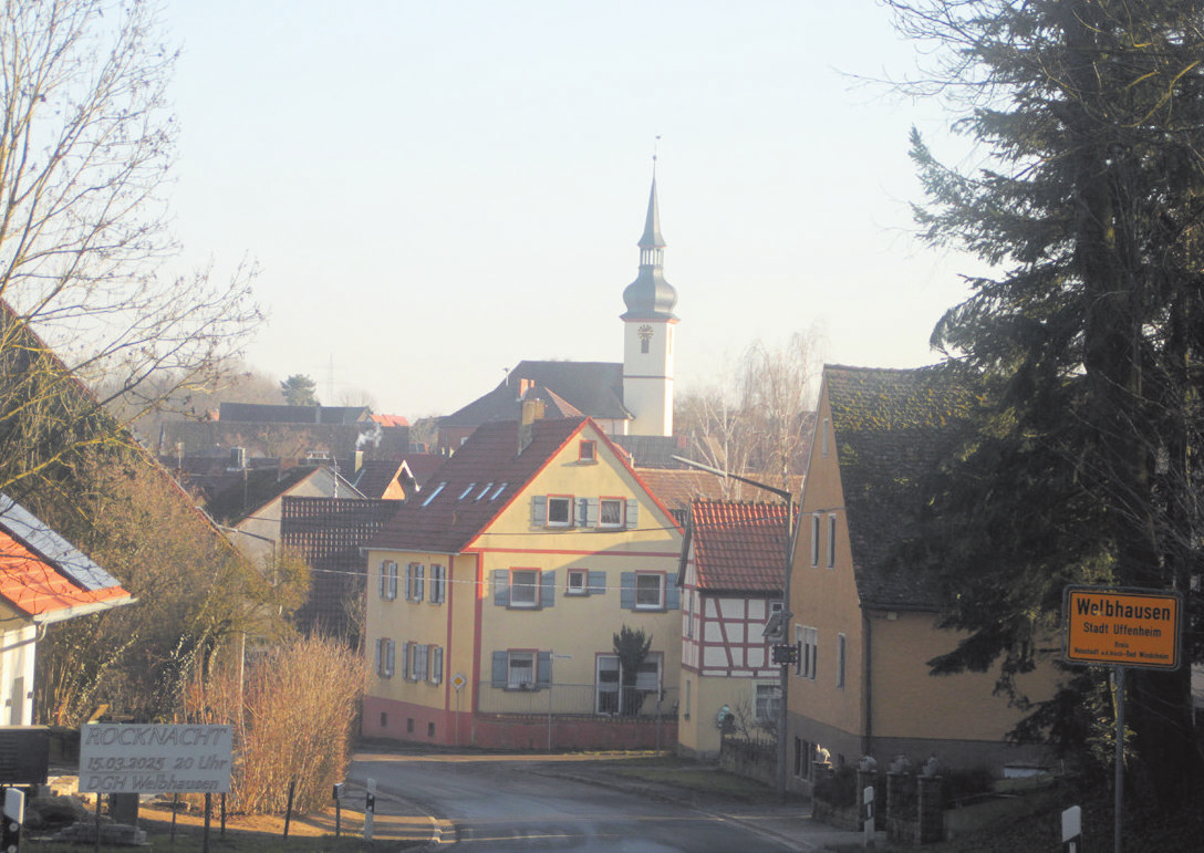 Welbhausen ist der einwohnerreichste Ortsteil von Uffenheim. Er bietet neben einem Kindergarten, Sportplatz und Dorfgemeinschaftshaus viele kulturelle Veranstaltungen.