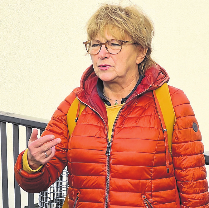 Stadtführung mit sprachlichem Esprit und Insiderwissen: Margit Trittin in ihrem Element.