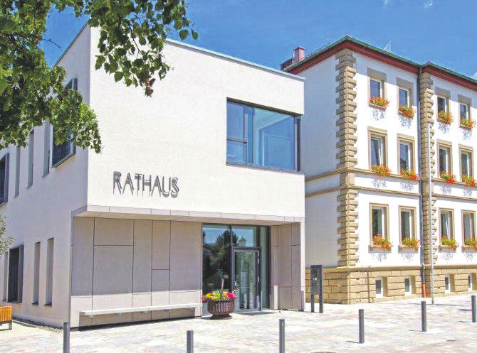 Das Michelauer Rathaus. Foto: Gemeinde Michelau i. Ofr.