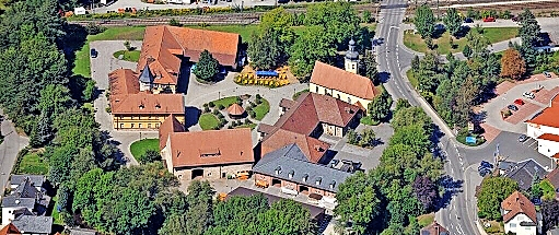 Die Domäne aus der Vogelperspektive. FOTO: STADT RÖDENTAL
