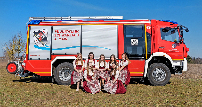 Auch die Festdamen freuen sich auf das Kreisfeuerwehrfest vom 23. bis 26. Mai.