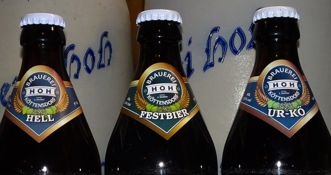 Zu den beiden Stamm-Sorten Hell und Ur-Kö gesellt sich zum Jubiläum das Festbier. FOTO: BRAUEREI HOH